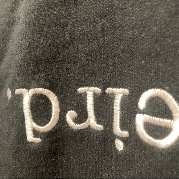 stay weird. Embroidered Sweatshirt Black M - Picture 2 of 8